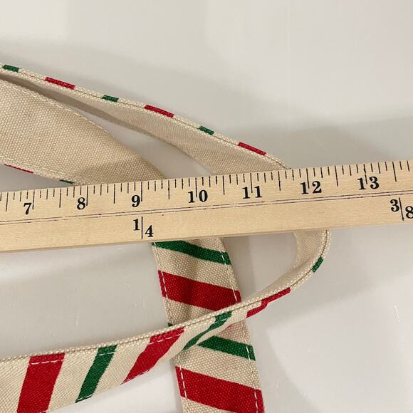 Disney Parks WDW Christmas Canvas Tote Bag Embroidered Reuseable Shopping Bag - Picture 9 of 9